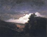 Joseph wright of derby Arkwright's Cotton Mills by Night painting
